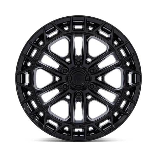 Fuel 1PC FC874 CELSIUS MATTE BLACK W/ GLOSS BLACK LIP 17X9