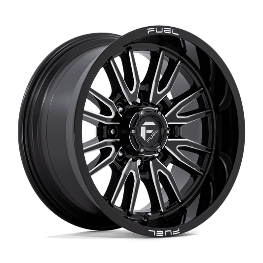 Fuel 1PC D761 CLASH GLOSS BLACK MILLED 20X10