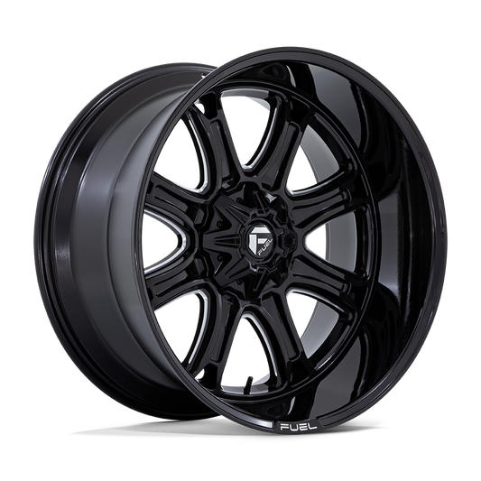 Fuel 1PC DARKSTAR GLOSS BLACK MILLED 20X10
