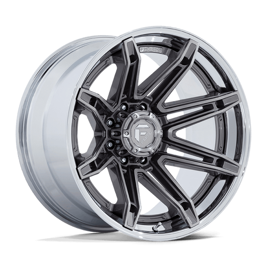 Fuel 1PC FC401 BRAWL PLATINUM WITH CHROME LIP 22X12
