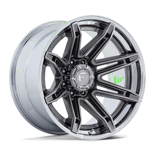 Fuel 1PC FC401 BRAWL PLATINUM WITH CHROME LIP 20X10