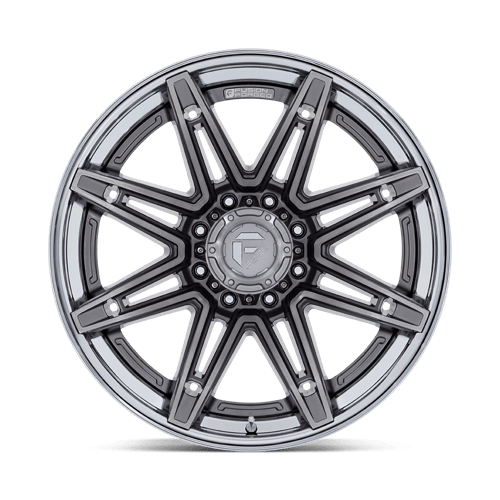 Fuel 1PC FC401 BRAWL PLATINUM WITH CHROME LIP 20X10