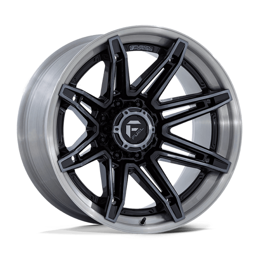 Fuel 1PC FC401 BRAWL GLOSS BLACK WITH BRUSHED GRAY TINT FACE & LIP 24X12