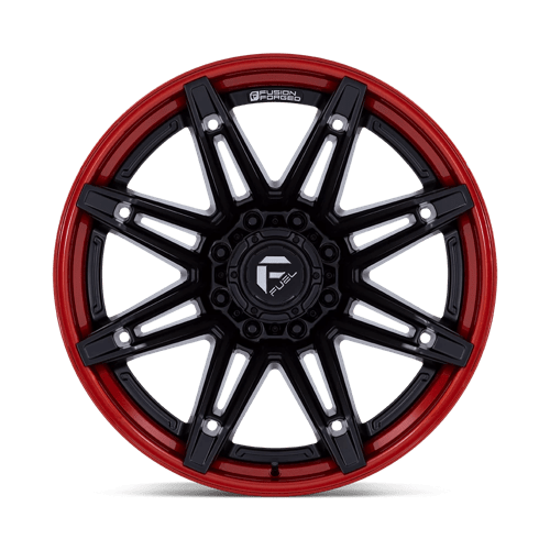 Fuel 1PC FC401 BRAWL MATTE BLACK WITH CANDY RED LIP 22X12