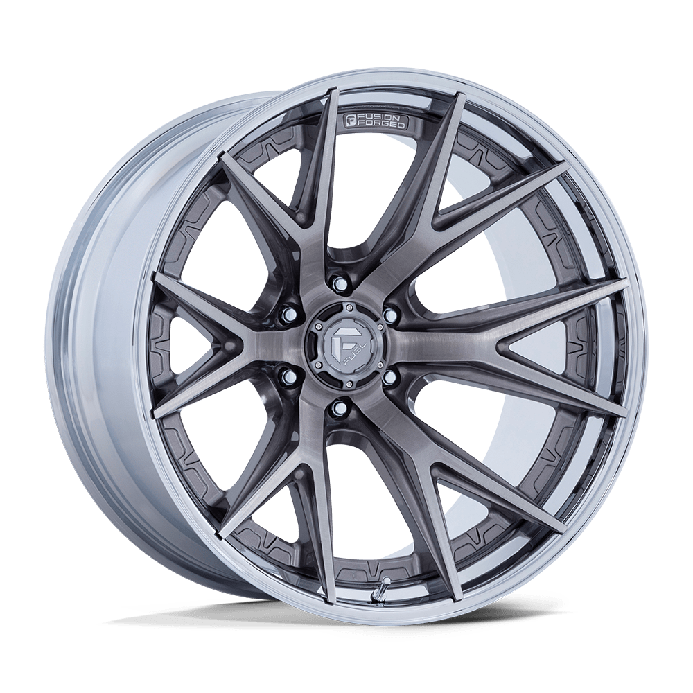 Fuel 1PC FC402 CATALYST PLATINUM WITH CHROME LIP 24X12