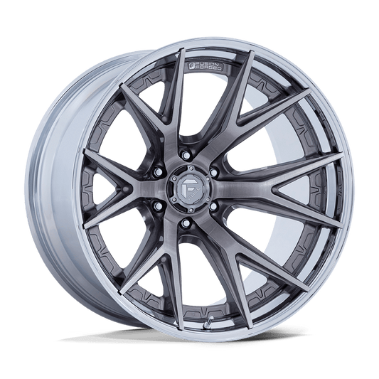 Fuel 1PC FC402 CATALYST PLATINUM WITH CHROME LIP 20X9