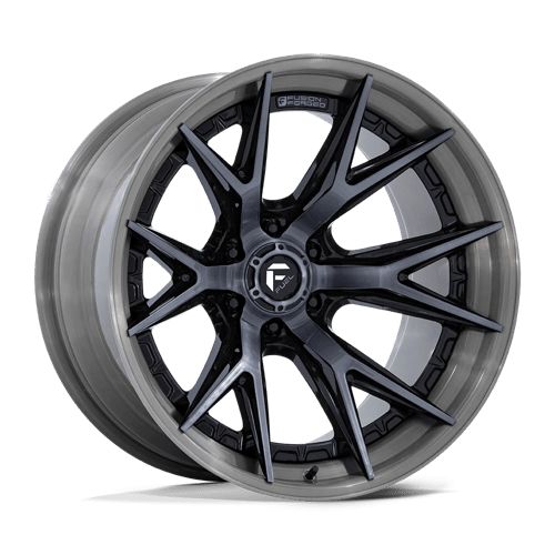 Fuel 1PC FC402 CATALYST GLOSS BLACK WITH BRUSHED GRAY TINT FACE & LIP 20X10