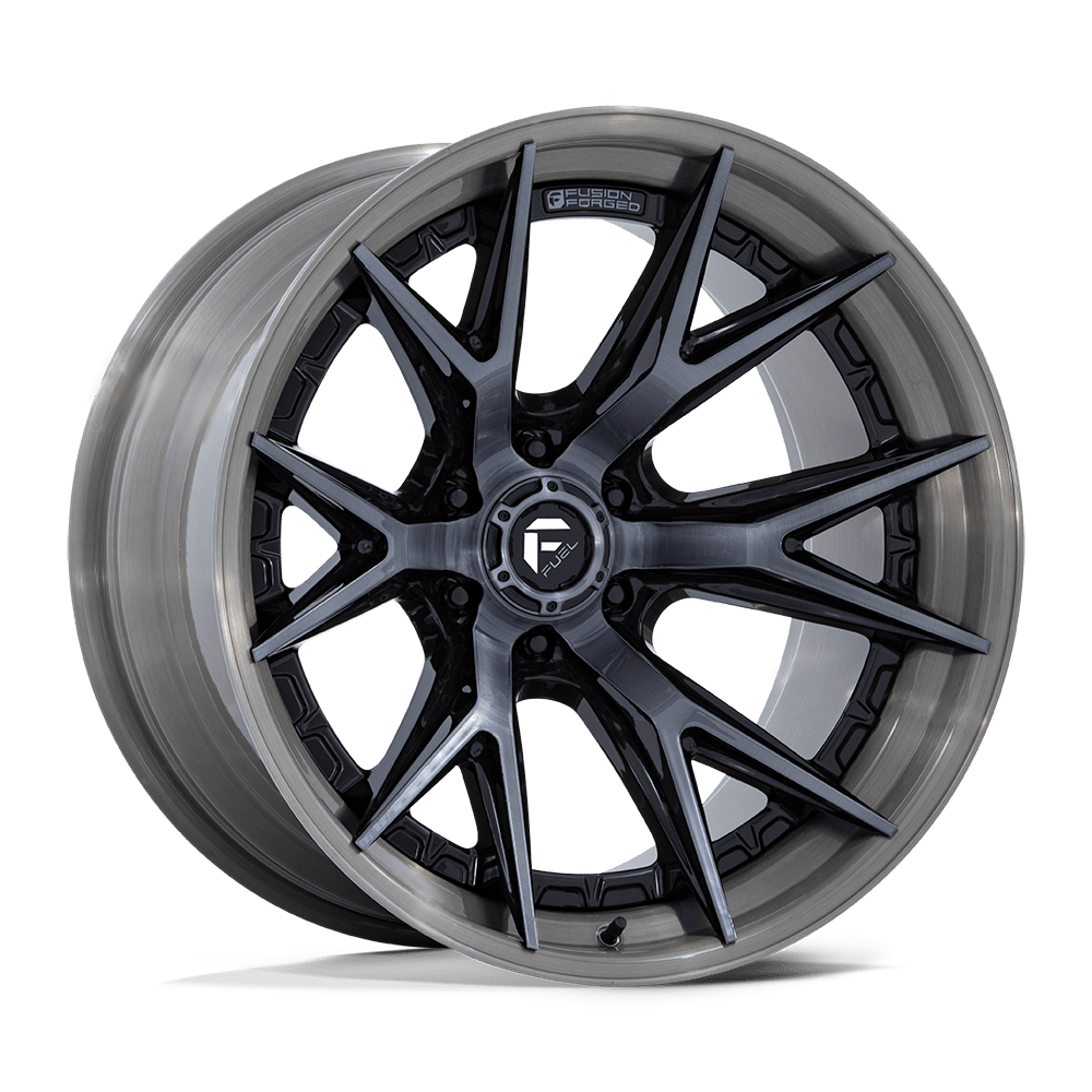 Fuel 1PC FC402 CATALYST GLOSS BLACK WITH BRUSHED GRAY TINT FACE & LIP 20X10