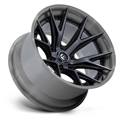 Fuel 1PC FC402 CATALYST GLOSS BLACK WITH BRUSHED GRAY TINT FACE & LIP 20X10