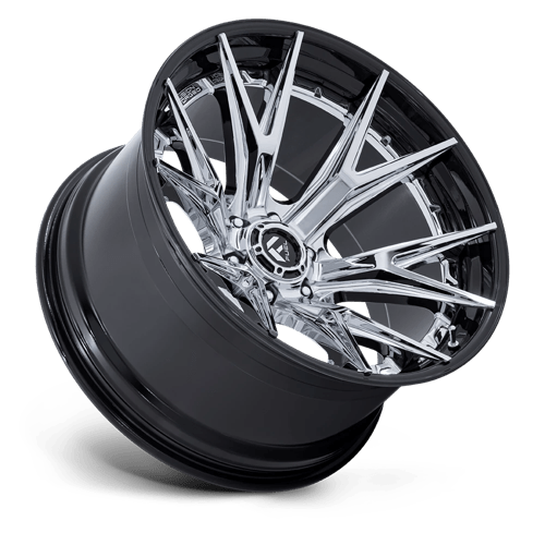 Fuel 1PC FC402 CATALYST CHROME WITH GLOSS BLACK LIP 22X10