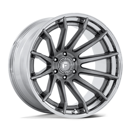 Fuel 1PC FC403 BURN PLATINUM WITH CHROME LIP 22X12