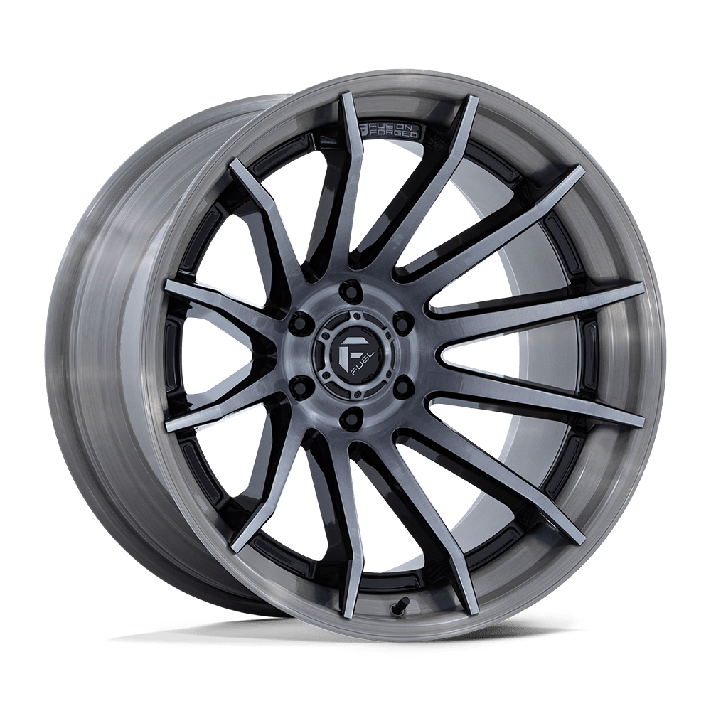 Fuel 1PC FC403 BURN GLOSS BLACK WITH BRUSHED GRAY TINT FACE & LIP 20X9