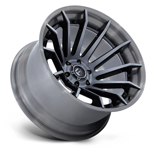 Fuel 1PC FC403 BURN GLOSS BLACK WITH BRUSHED GRAY TINT FACE & LIP 20X9