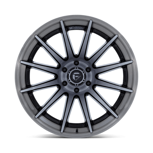 Fuel 1PC FC403 BURN GLOSS BLACK WITH BRUSHED GRAY TINT FACE & LIP 20X9