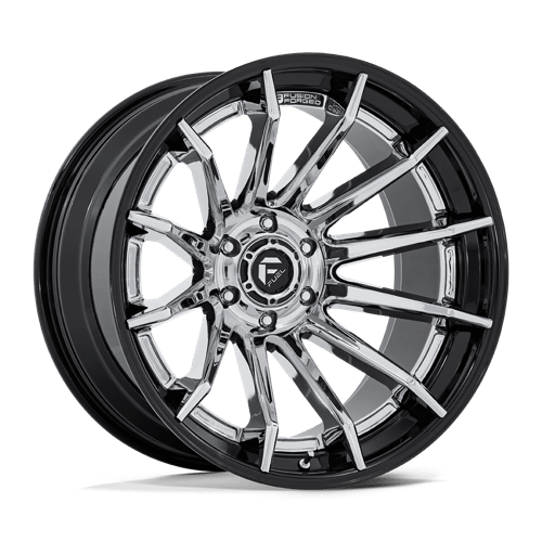 Fuel 1PC FC403 BURN CHROME WITH GLOSS BLACK LIP 20X9