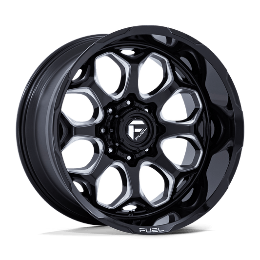Fuel 1PC FC862 SCEPTER GLOSS BLACK MILLED 22X10