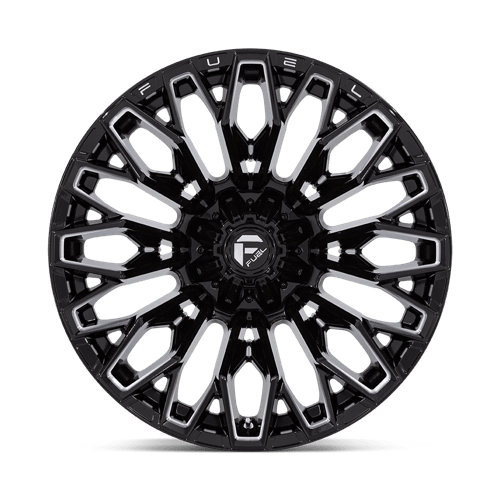 Fuel 1PC FC865 STRIKE GLOSS BLACK MILLED 22X12