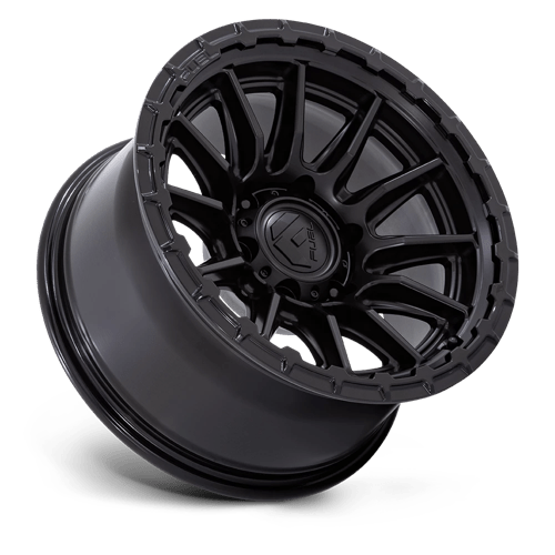 Fuel 1PC FC866 PISTON BLACKOUT W/ GLOSS BLACK LIP 17X9