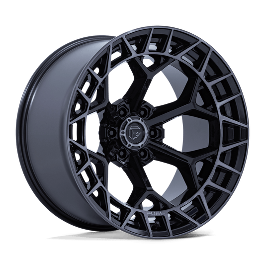 Fuel 1PC FC873 CHARGER GLOSS BLACK BRUSHED FACE DARK TINT 22X10