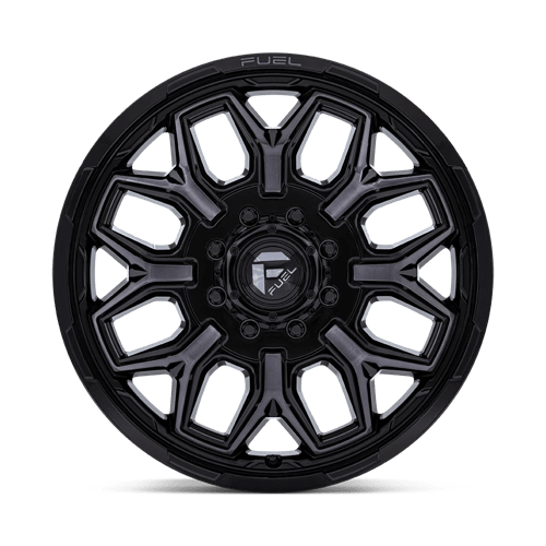 Fuel 1PC D875 FLUX DUALLY GLOSS BLACK BRUSH-FC GRAY TINT 20X8.25