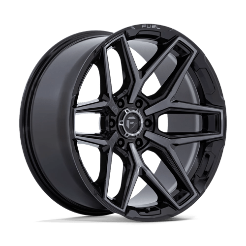 Fuel 1PC FLUX GLOSS BLACK BRUSHED FACE WITH GRAY TINT 20X10