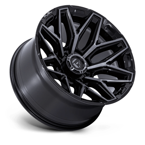 Fuel 1PC FLUX GLOSS BLACK BRUSHED FACE WITH GRAY TINT 20X10