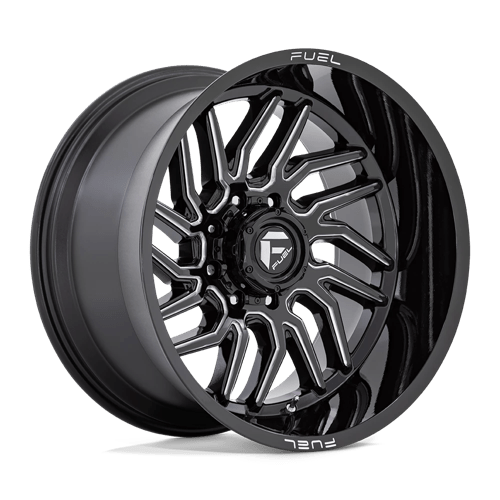 Fuel 1PC D807 HURRICANE GLOSS BLACK MILLED 22X12