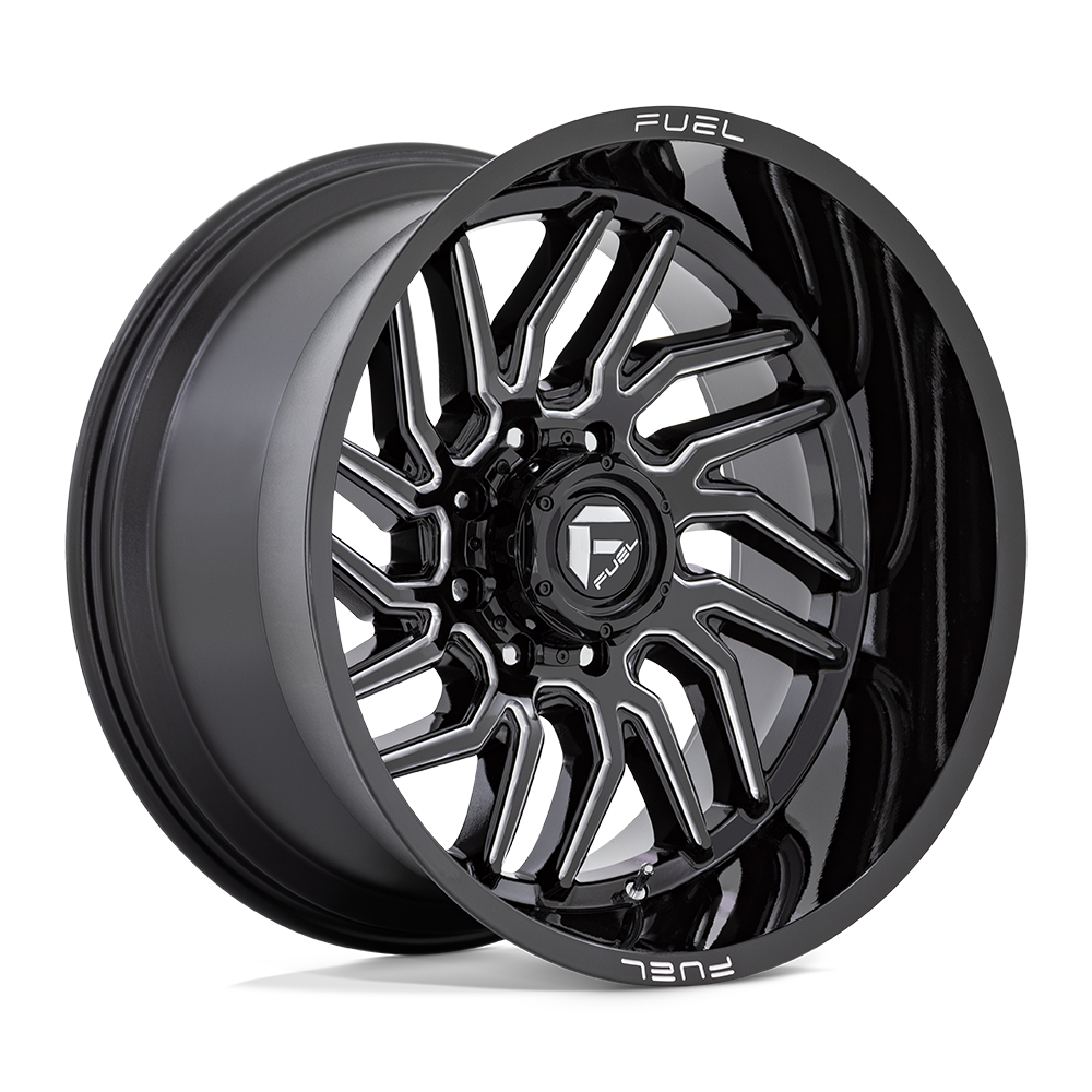 Fuel 1PC D807 HURRICANE GLOSS BLACK MILLED 22X12