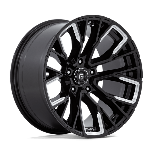 Fuel 1PC D849 REBAR GLOSS BLACK MILLED 20X10