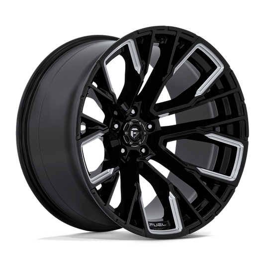 Fuel 1PC D849 REBAR GLOSS BLACK MILLED 22X12