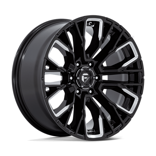 Fuel 1PC D849 REBAR GLOSS BLACK MILLED 20X9