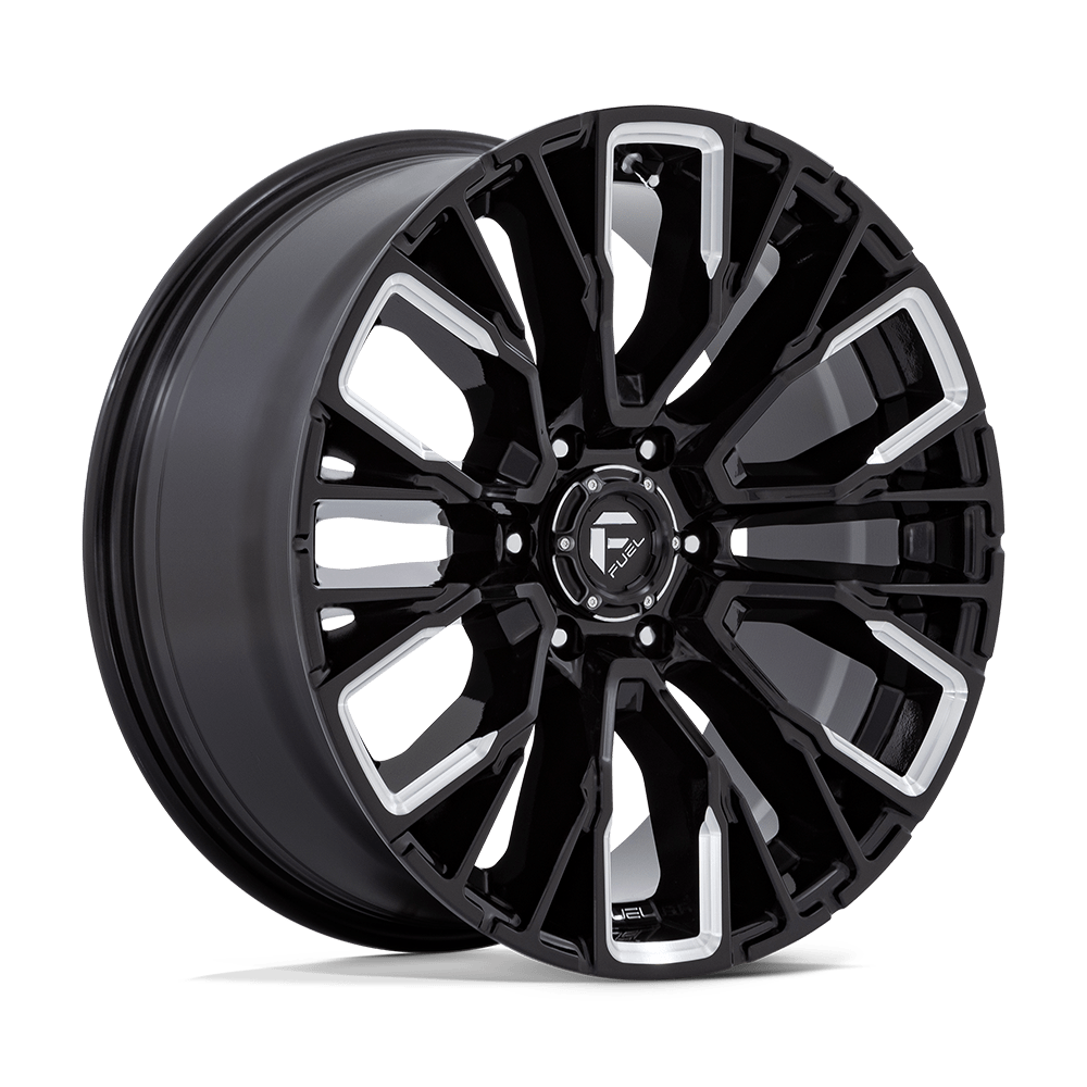 Fuel 1PC D849 REBAR GLOSS BLACK MILLED 20X9