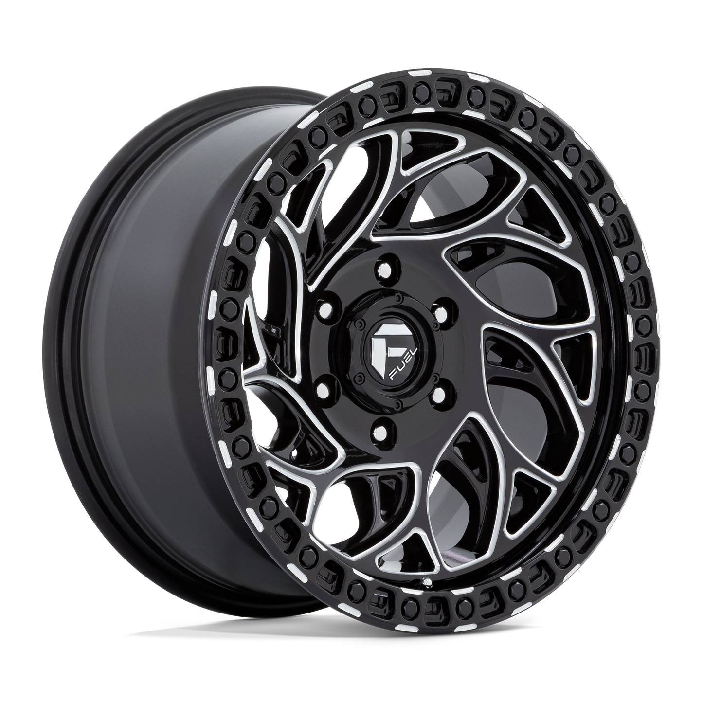 Fuel 1PC D840 RUNNER OR GLOSS BLACK MILLED 15X8