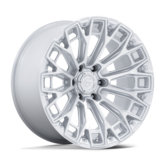 Fuel 1PC FC882 TRAX GLOSS SILVER W/ MACHINED FACE 20X9