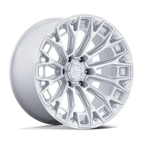 Fuel 1PC FC882 TRAX GLOSS SILVER W/ MACHINED FACE 18X9