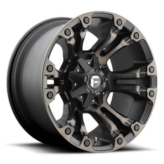 Fuel 1PC D569 VAPOR MATTE BLACK DOUBLE DARK TINT 20X10