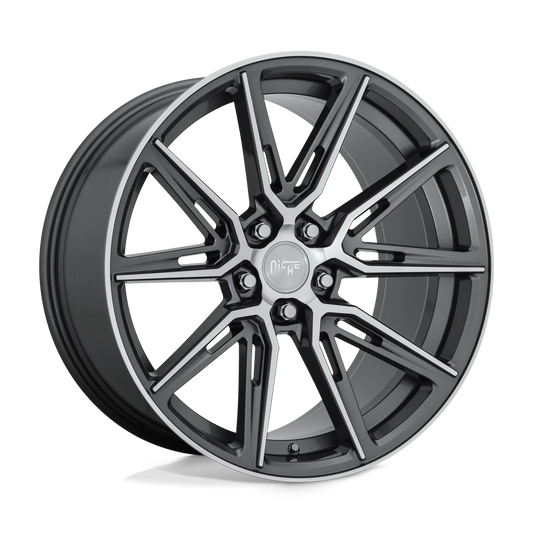 Niche 1PC M220 GEMELLO GLOSS ANTHRACITE MACHINED 20X10.5