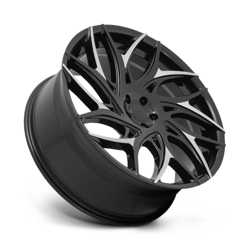 DUB 1PC S259 G.O.A.T. GLOSS BLACK WITH MACHINED SPOKES 24X10