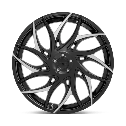 DUB 1PC S259 G.O.A.T. GLOSS BLACK WITH MACHINED SPOKES 24X10