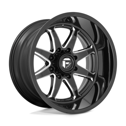 Fuel 1PC D749 HAMMER GLOSS BLACK MILLED 22X12