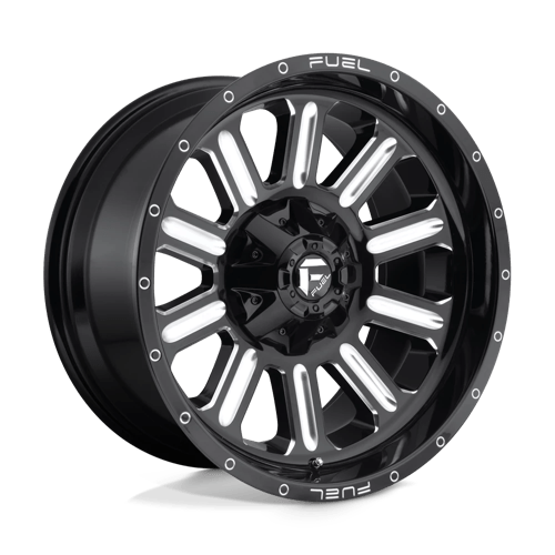 Fuel 1PC D620 HARDLINE GLOSS BLACK MILLED 20X10