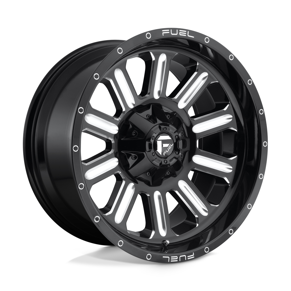 Fuel 1PC D620 HARDLINE GLOSS BLACK MILLED 20X10