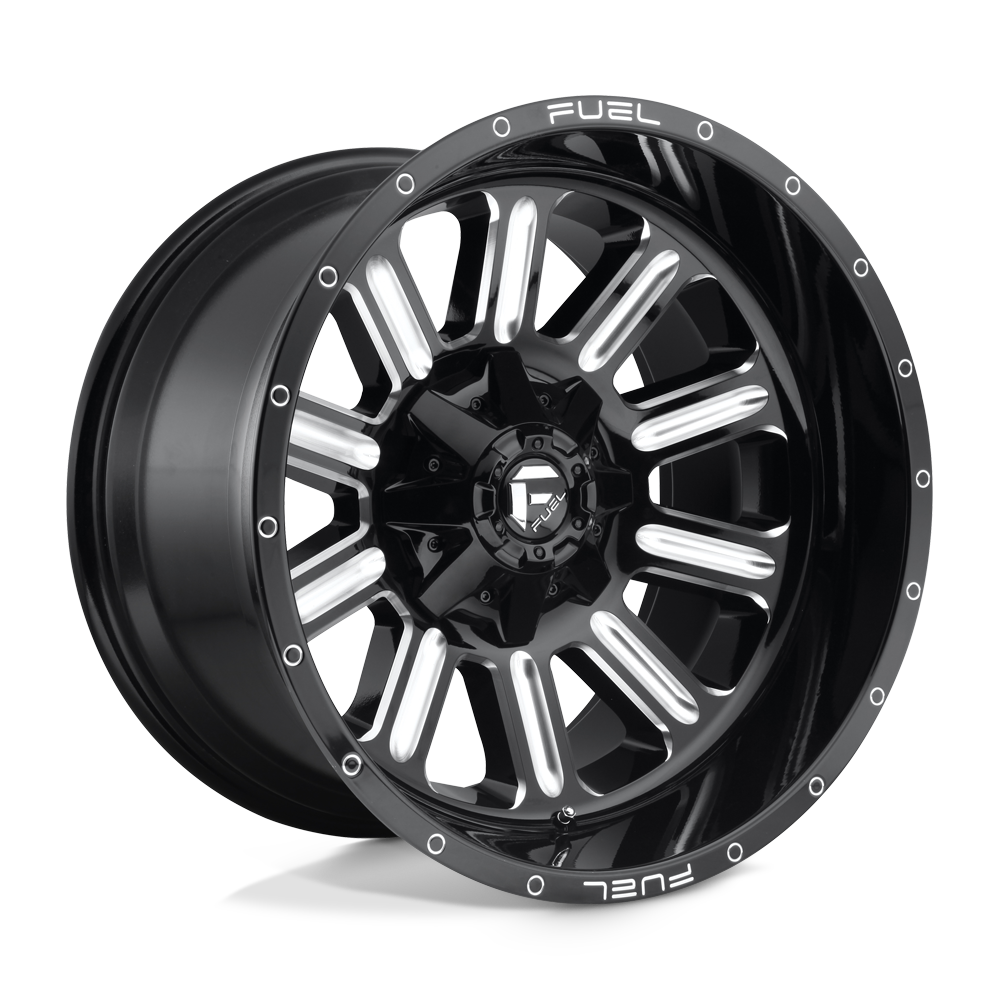Fuel 1PC D620 HARDLINE GLOSS BLACK MILLED 15X8