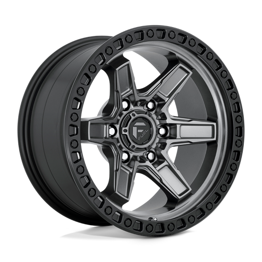 Fuel 1PC D698 KICKER MATTE GUN METAL BLACK BEAD RING 20X9