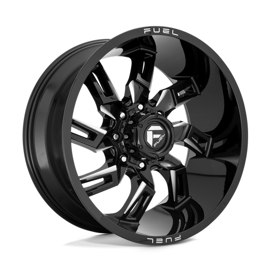 Fuel 1PC D747 LOCKDOWN GLOSS BLACK MILLED 20X10
