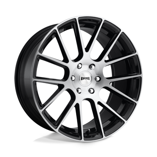 DUB 1PC S206 LUXE GLOSS BLACK BRUSHED 22X9.5