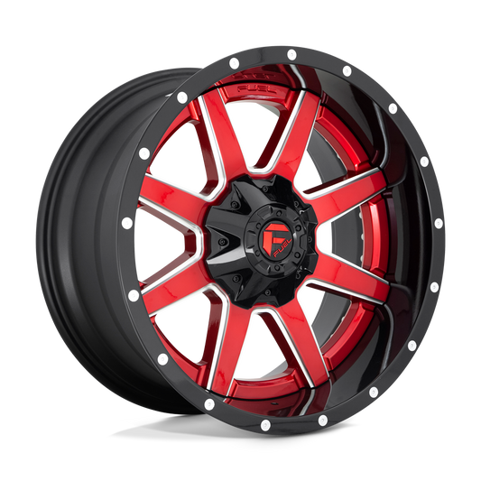 Fuel 2PC D250 MAVERICK GLOSS RED 22X12
