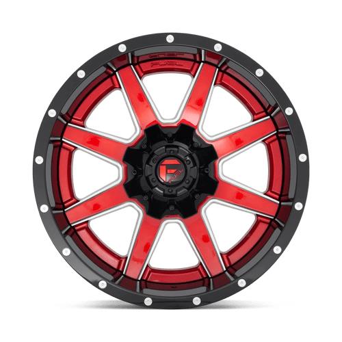 Fuel 2PC D250 MAVERICK GLOSS RED 22X12