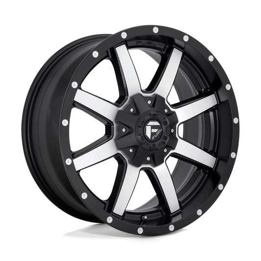Fuel 1PC D537 MAVERICK MATTE BLACK MACHINED 20X10