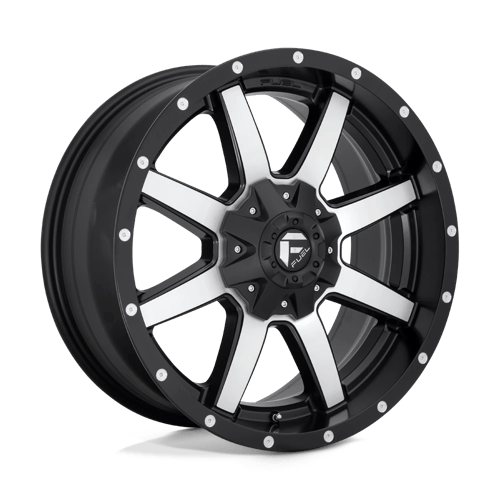 Fuel 1PC D537 MAVERICK MATTE BLACK MACHINED 20X12